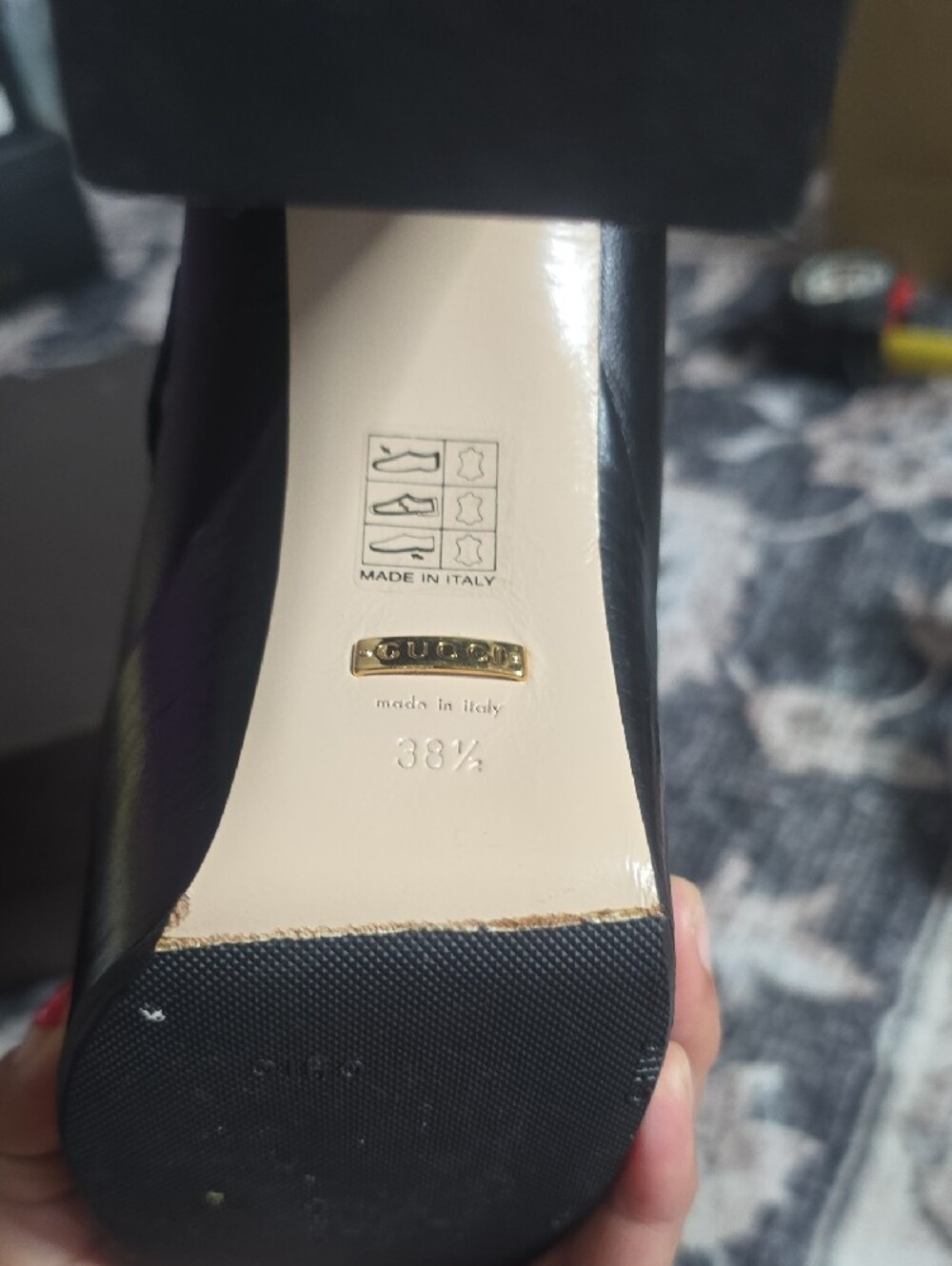 Gucci Black Leather Platform Horsebit Mules - Picture 7 of 13